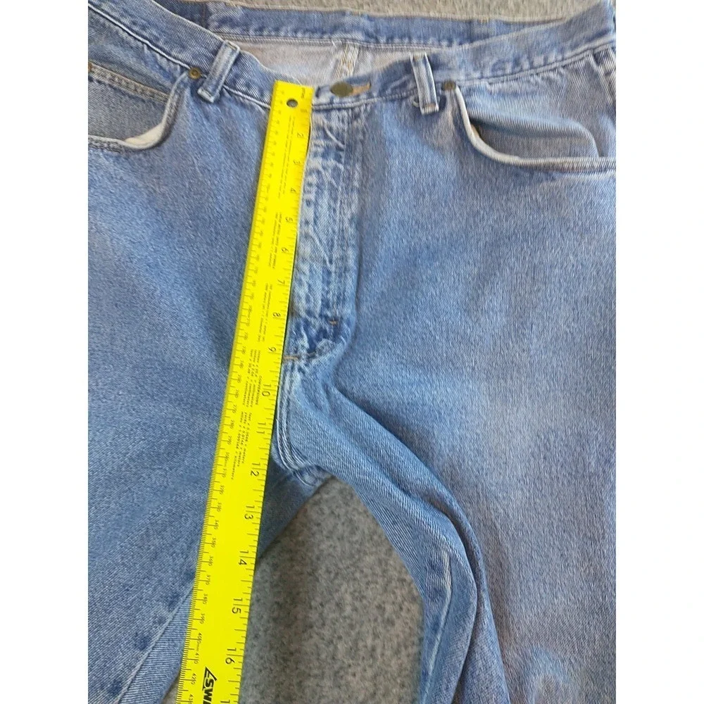 Wrangler Hero Authentic Mens Light Wash Straight Leg Jean 96501DS 34x32 USA Made